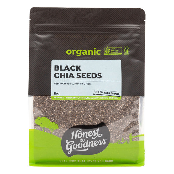 Organic Black Chia Seeds 1KG