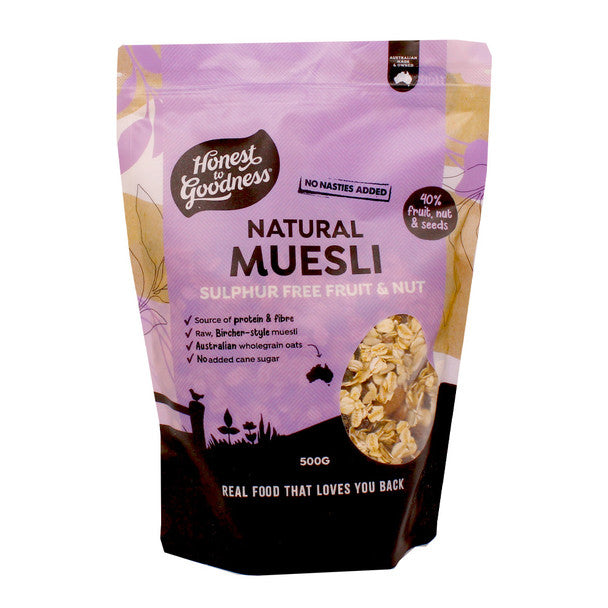 Natural Muesli Sulphur Free Fruit & Nut 500g