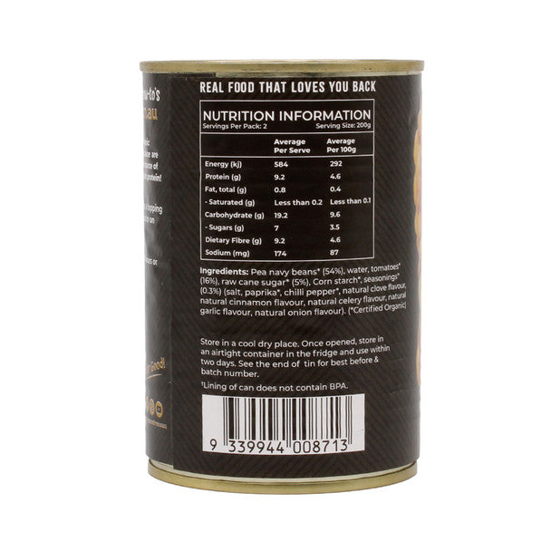 Organic Baked Beans in Tomato Sauce 400g