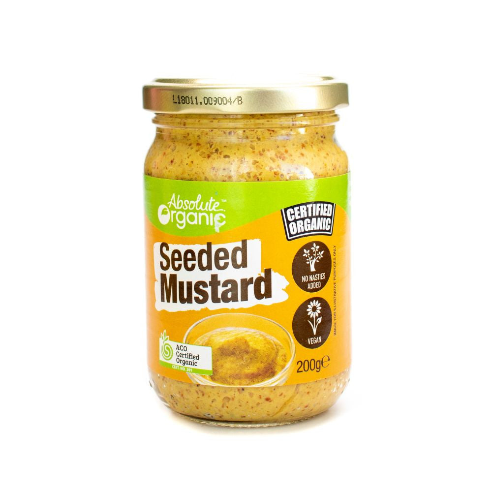 Absolute Organic Seeded Mustard 200g