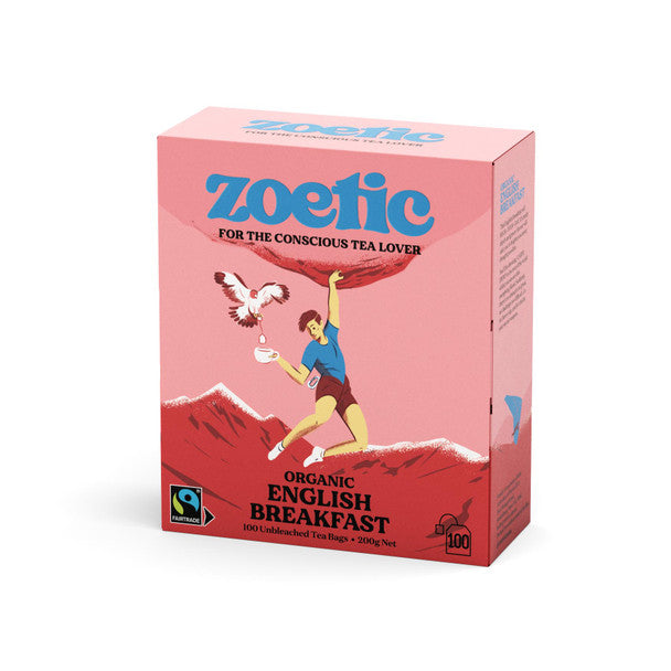Organic English Breakfast Tea Bags x 100