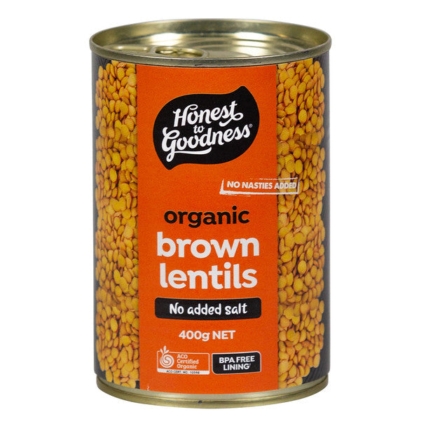 Organic Brown Lentils 400g