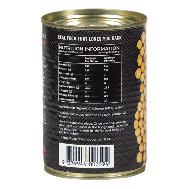 Organic Chickpeas 400g