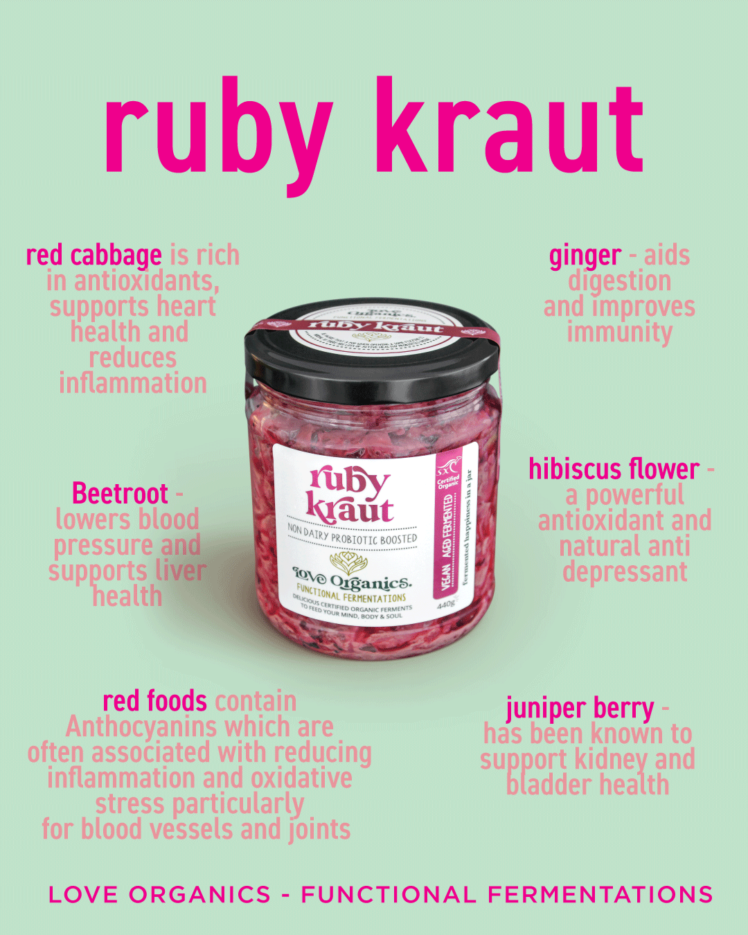 Ruby Kraut - Certified Organic (440g)