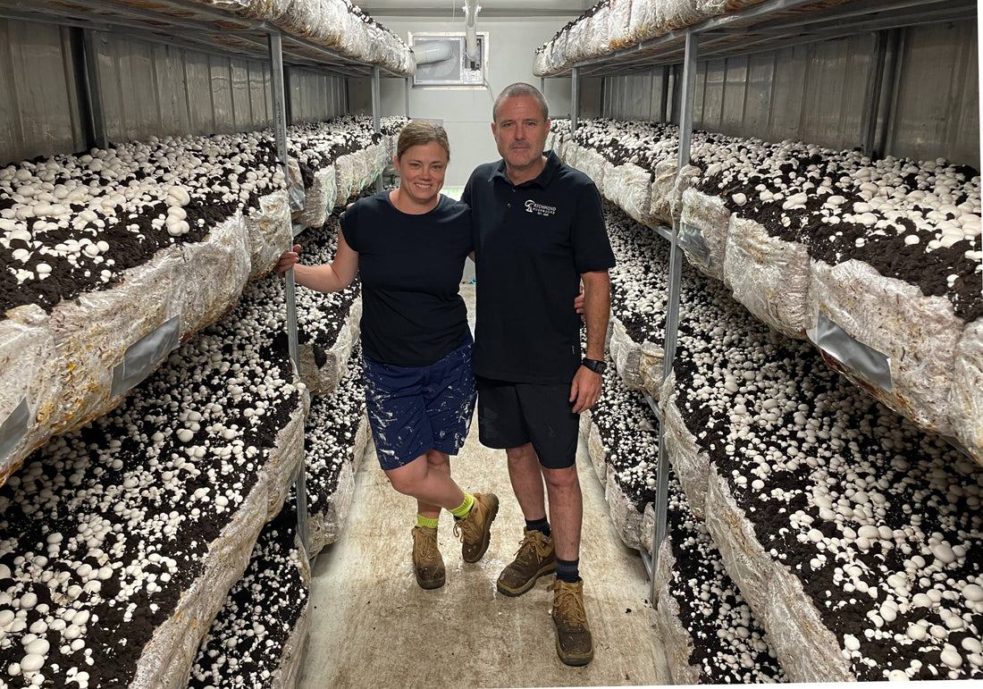 Meet our Mushroom Growers: Kylie and Matt, Richmond Mushrooms