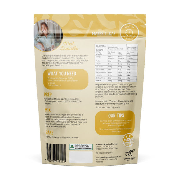 Food to Nourish Banana Bread Mix 360g