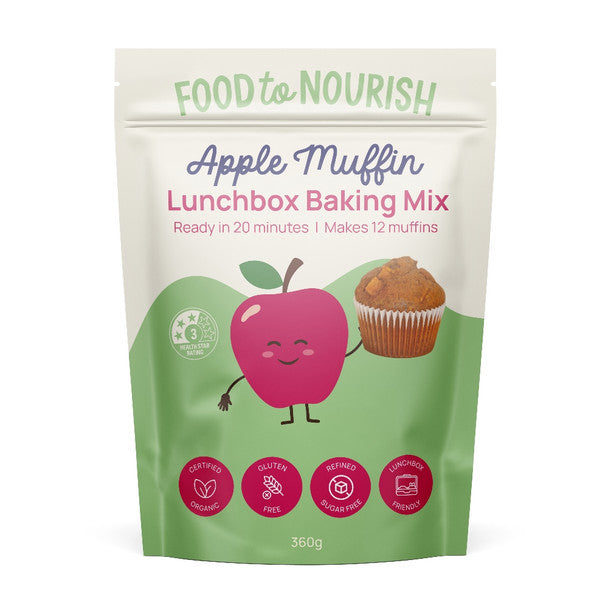 Food to Nourish Lunchbox Baking Mix - Apple Cinnamon Muffin 360g