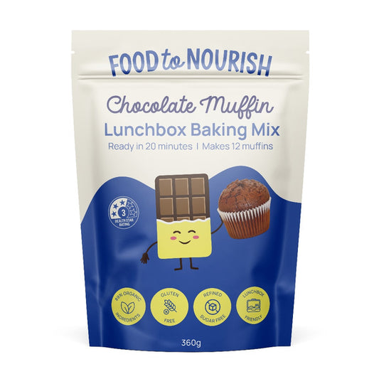 Food to Nourish Lunchbox Baking Mix - Chocolate Muffin 360g