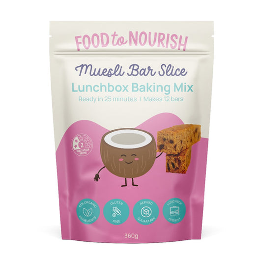 Food to Nourish Lunchbox Baking Mix - Muesli Bar Slice 360g