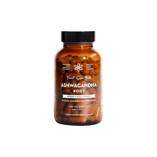 Forest Super Foods Organic Ashwagandha Capsules 120C