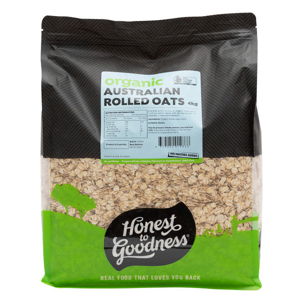 Organic Australian Rolled Oats 4KG