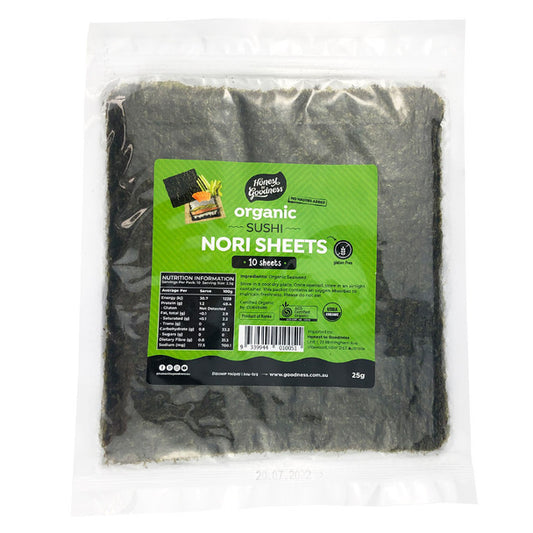 Organic Sushi Nori 25g - 10 Sheets