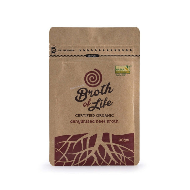 Organic Dehydrated Beef Bone Broth Sachet 90g
