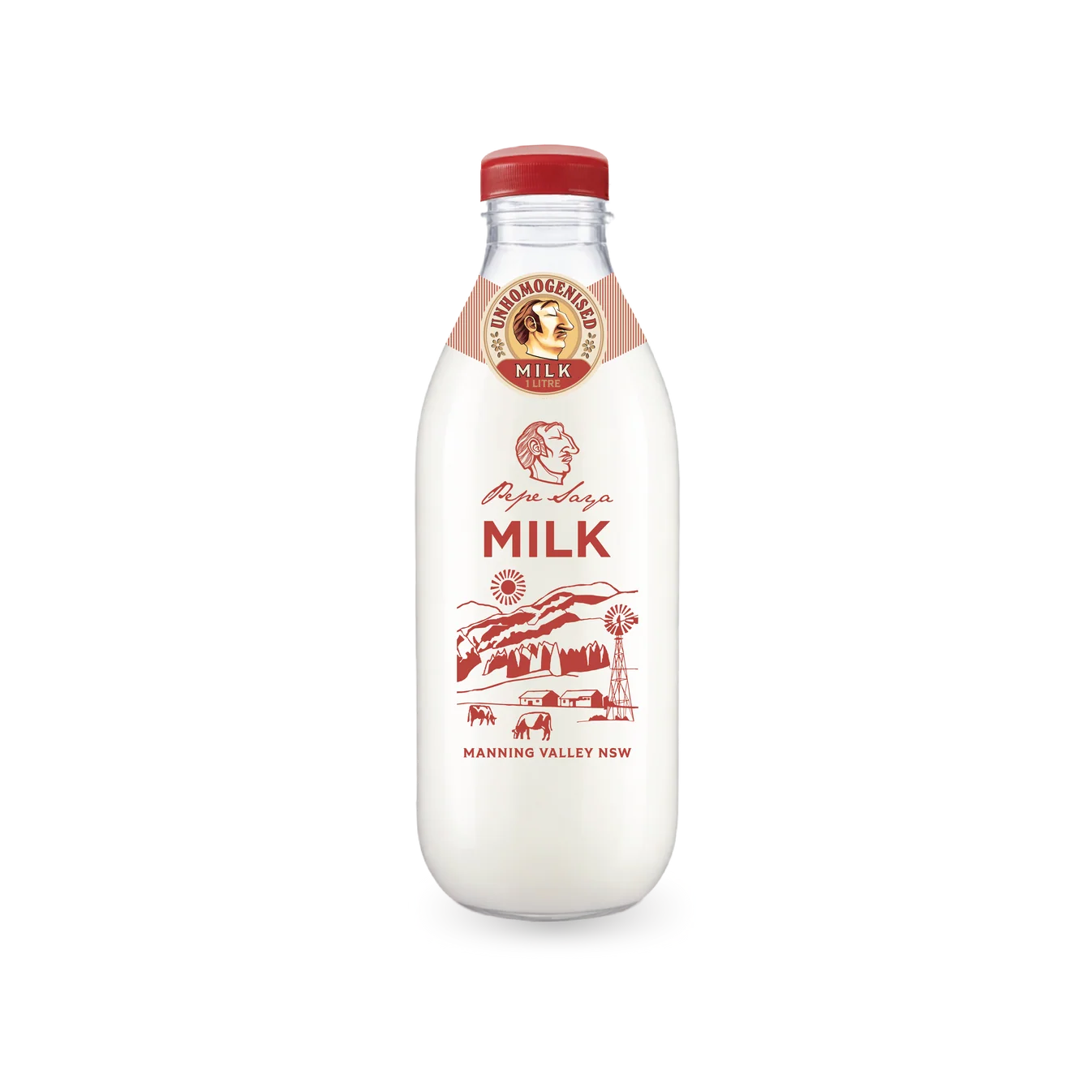 Pepe Saya Milk - 1L Unhomogenised, Plastic