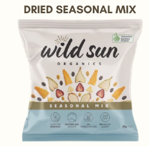 Wild Sun Organics Dried Fruit Seasonal Mix - 20g