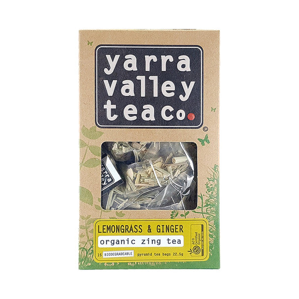 YVTC Organic Lemongrass & Ginger Tea Pyramid Bag x15