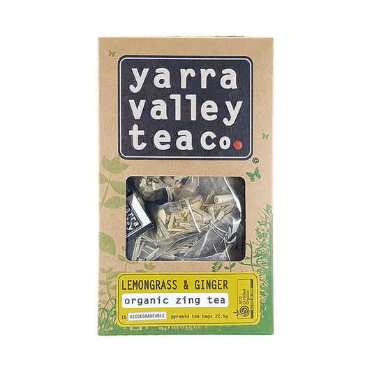 YVTC Organic Lemongrass & Ginger Tea Pyramid Bag x15